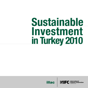 Sustaınable Investments In Turkey (2010)