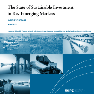 The State Of Sustaınable Investments In Key Emergıng Markets (2011)